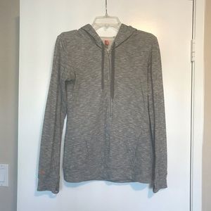 Lucy grey half zip workout hoodie, XS